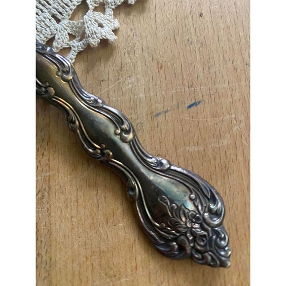 Silverplate Pie Server Pierced Interlude International Silver Tarnished Nice! - Picture 2 of 6